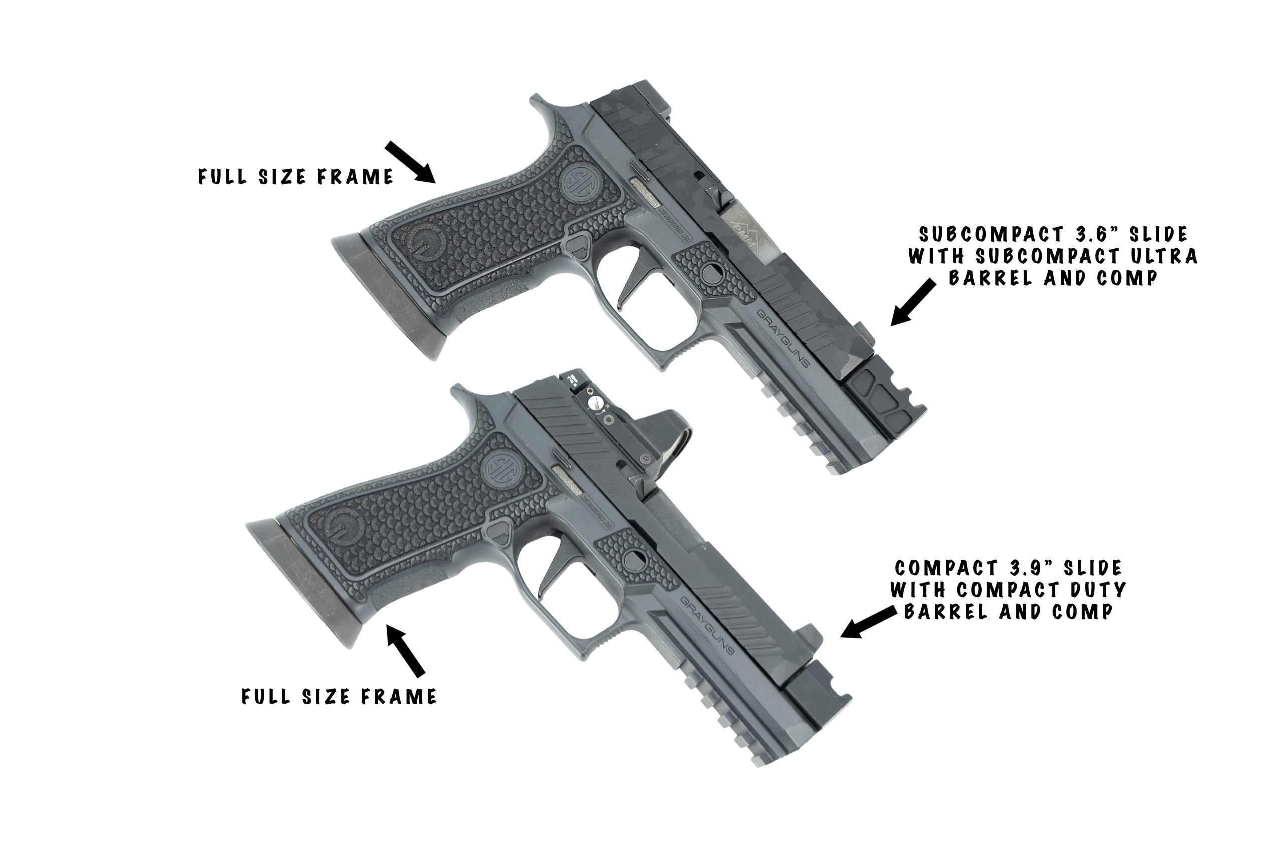 PMM Barrel and Compensator Combos for Sig P320 - Parker Mountain